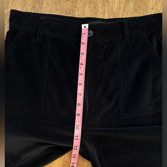 FRYE Camber Black Velvet Crop Wide Leg Pants Women’s Size 29 - Picture 13 of 13